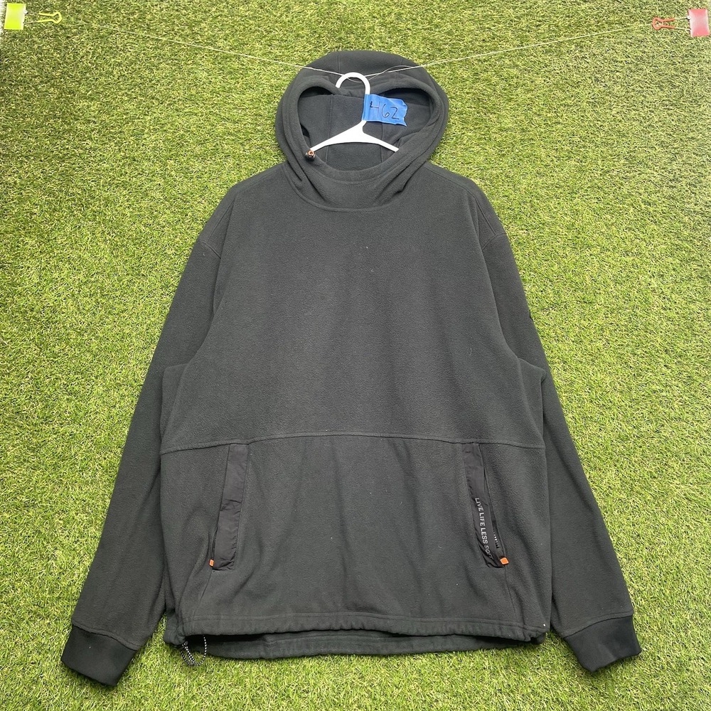 Duluth Trading Alaskan Hardgear Hoodie Mens XL Standard Fit Fleece Black Work